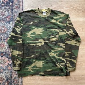 Vintage Single Stitch Ranger Camo LS